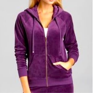 Tek Gear Velvet Purple Zip-Up Hoodie
